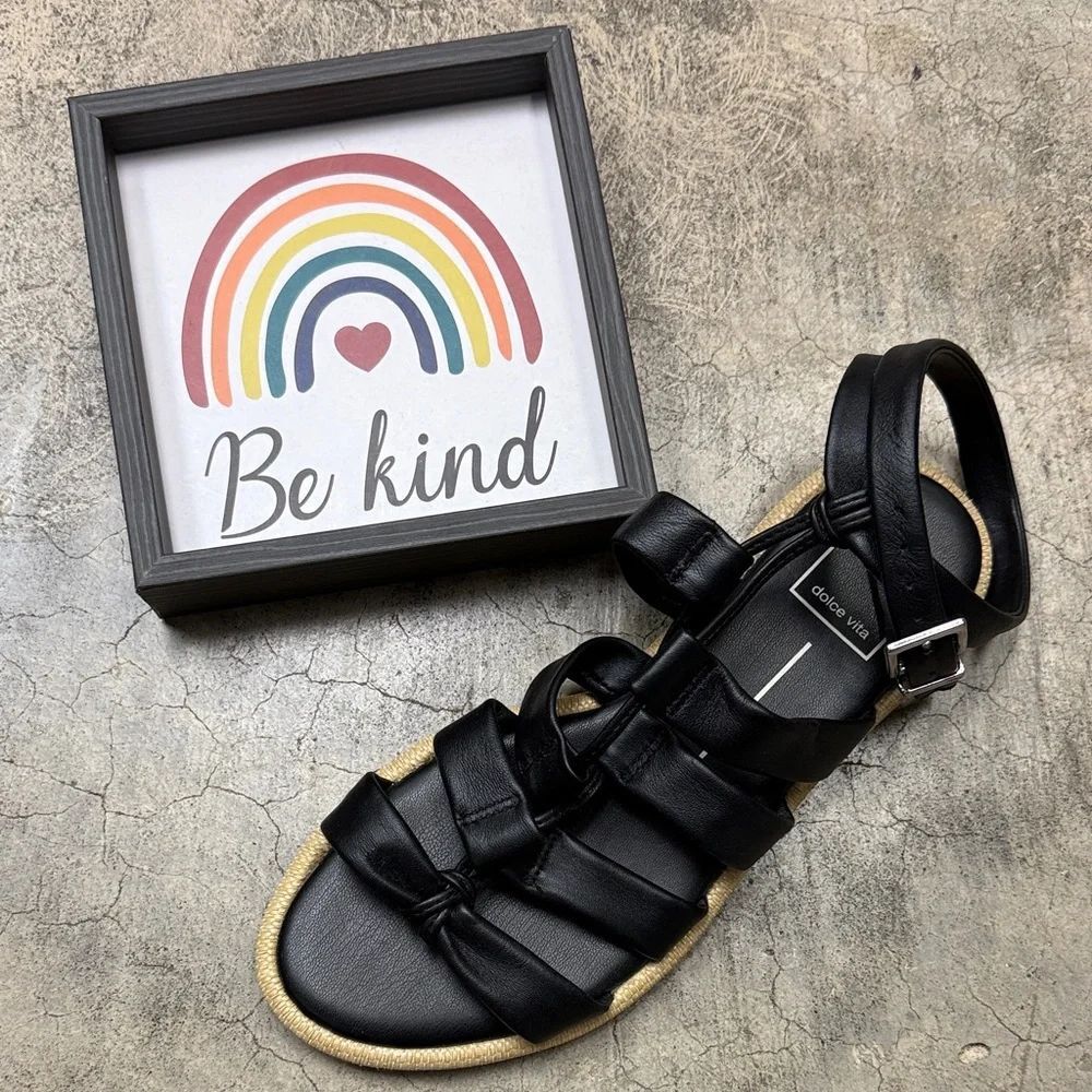 * Dolce Vita Black Strappy Sandals